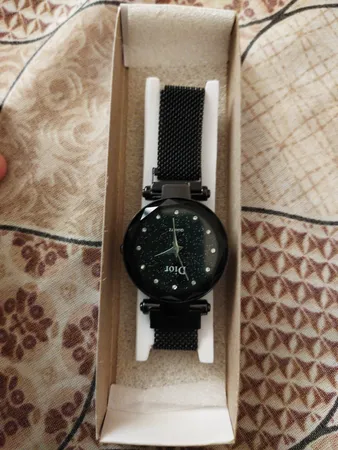 ساعت مچی عقربه ای دخترانه مدل Di Black