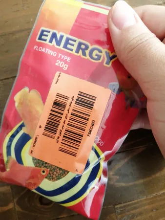 غذای خشک ماهی انرژی مدل مینی گرانول 20 گرم