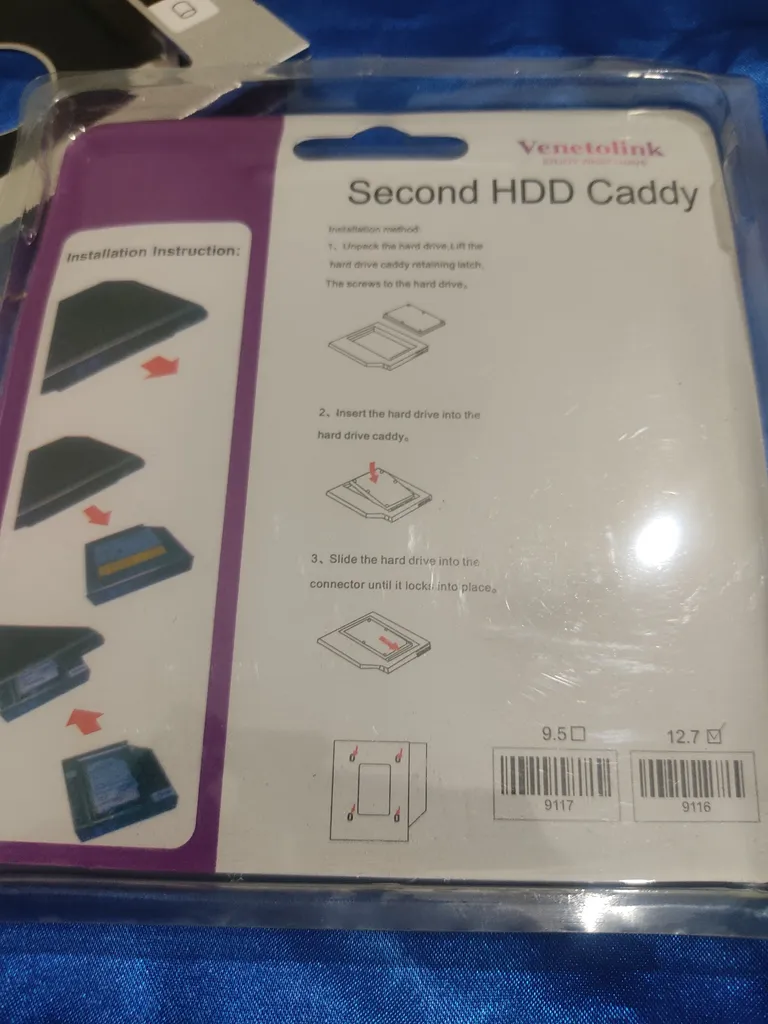 براکت هارد اینترنال مدل 12.7 hdd caddy