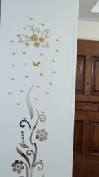 آینه دکوپدیده مدل Flower1001