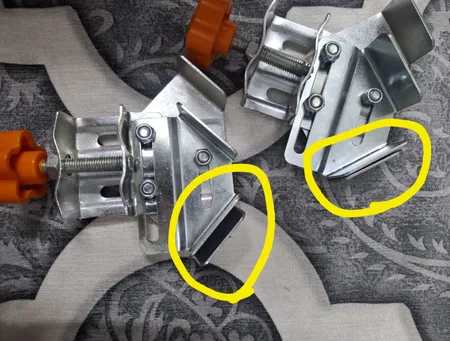 گیره گونیا گونیوکنج فلزی مدل M4 بسته 4 عددی