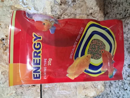 غذای خشک ماهی انرژی مدل مینی گرانول 20 گرم