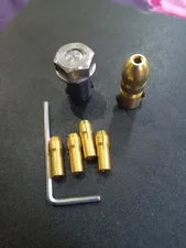 تجریه خرید تبدیل دریل و ارمیچر به سه نظام و فرز مینیاتوری کد P60 مجموعه 10عددی