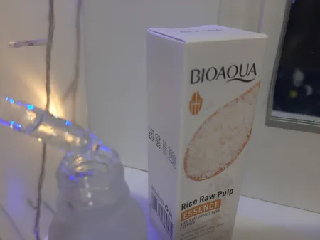 سرم پوست بایو آکوا مدل Rice Raw Pulp Hyaluronic Acid حجم 15 میلی لیتر