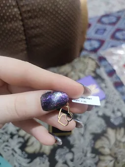 آویز گردنبند طلا 18 عیار زنانه مایا ماهک مدل MM1481 طرح دو قلب