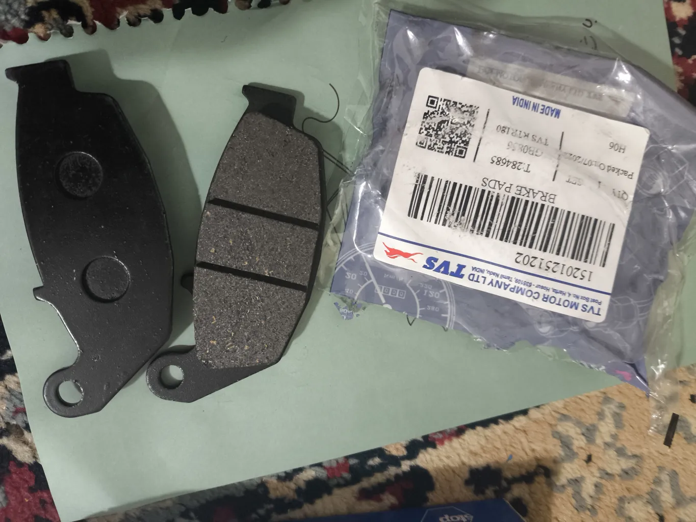 لنت ترمز عقب موتورسیکلت پازل مدل DBR058060R مناسب برای آپاچی