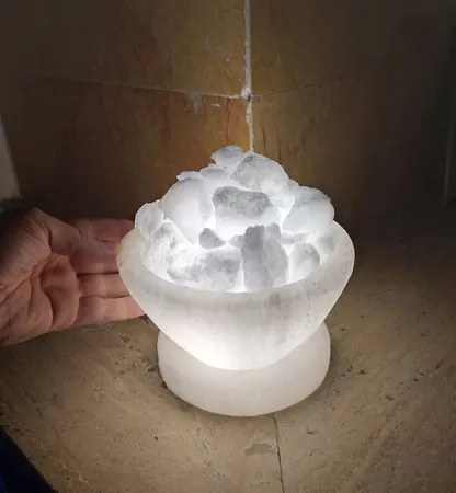 آباژور سنگ نمک طب سنگ طرح کاسه کد TA-50106