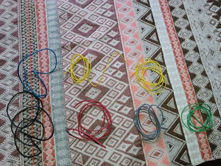 سیم برق افشان 1 در 0.35 کدVK1 بسته7عددی