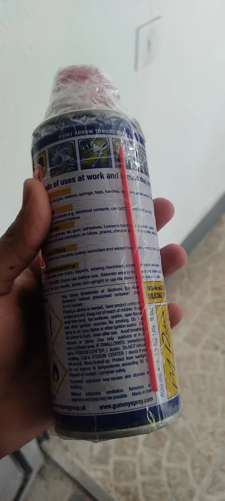 اسپری زنجیر موتور سیکلت گامی مدل dd53 حجم 400 میلی لیتر