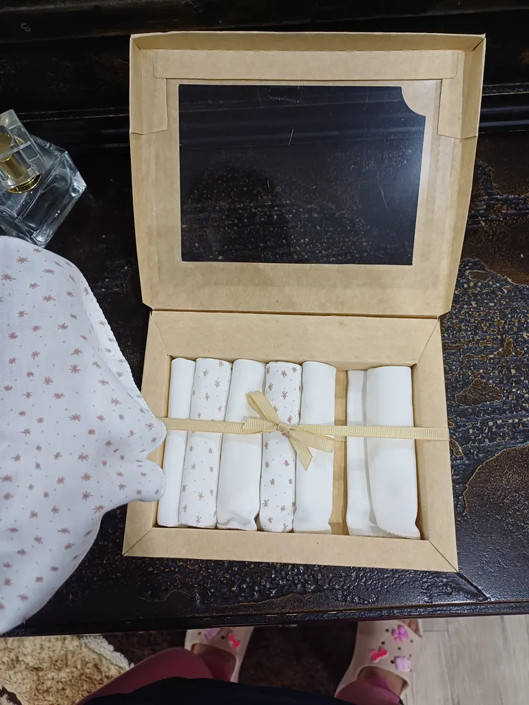 دستمال دست وصورت نوزاد کارامل مدل 2304 مجموعه 7 عددی