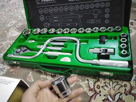مجموعه 24 عددی آچار بکس هنس مدل 4624-6MT
