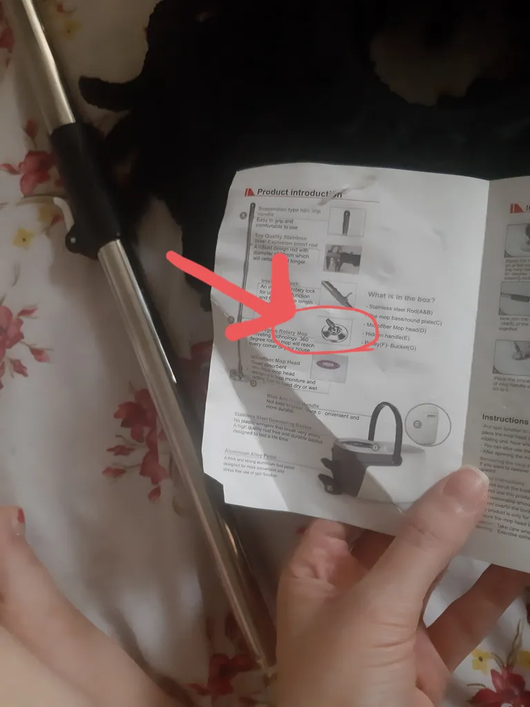 زمین شوی چرخشی دبلیو اس مدل پدال دار کد 400