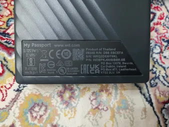 هارد اکسترنال وسترن دیجیتال مدل My Passport ظرفیت پنج ترابایت دارای رابط USB Type-A 3.2
