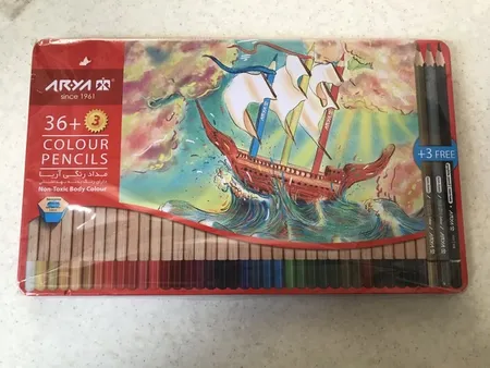 مداد رنگی 36+3 رنگ آریا مدل 3023