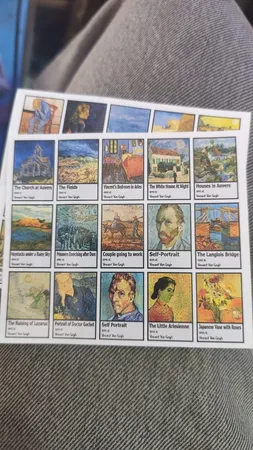 استیکر کالامیکس طرح وینسنت ونگوگ کد KM-VG2 مجموعه 32 عددی