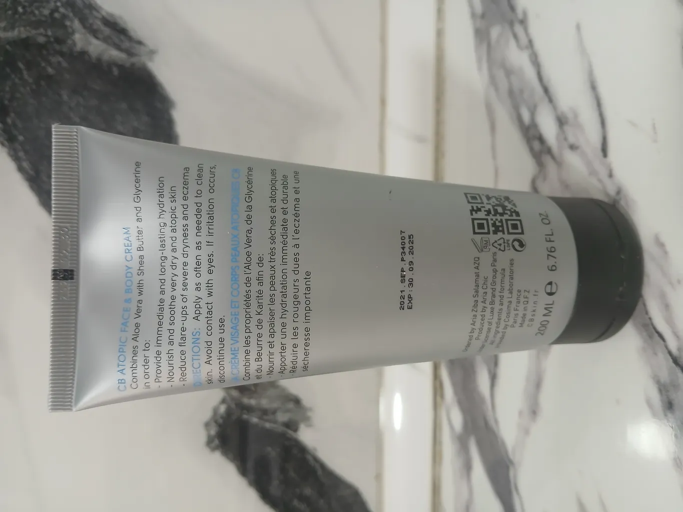 کرم مرطوب کننده سی بی پاریس مدل  Atopic حجم 200 میلی لیتر