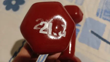 دمبل ایروبیک روکش‌ دار 2 کیلوگرمی بسته دو عددی