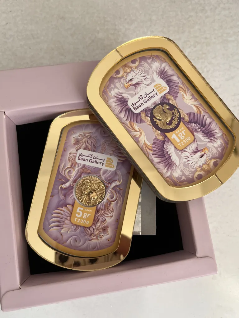 شمش طلا 18 عیار بان گالری مدل اوتانه