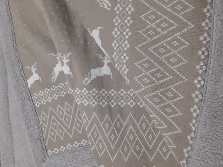 پتو مای هوم مدل بافت پشت خز دار سایز 160x210 سانتی متر