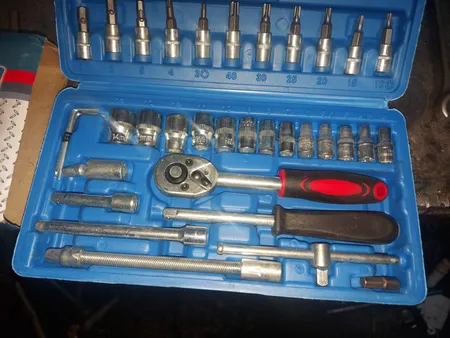 مجموعه 46 عددی آچار و سری بکس باس کد 46s