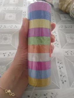 چسب نواری اکلیلی مدل Glitter بسته 10 عددی