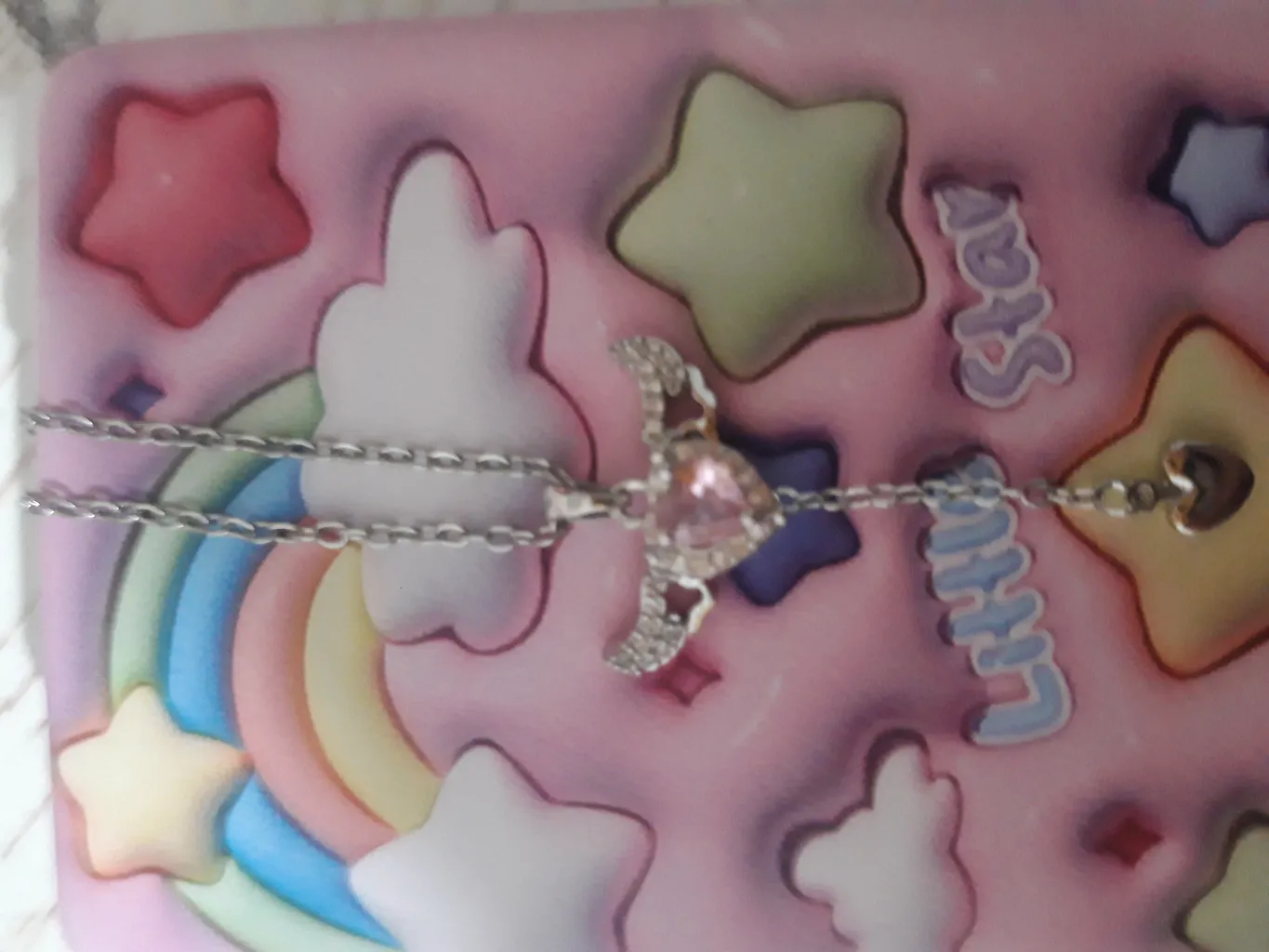 گردنبند زنانه مدل قلب بالدار بال متحرک