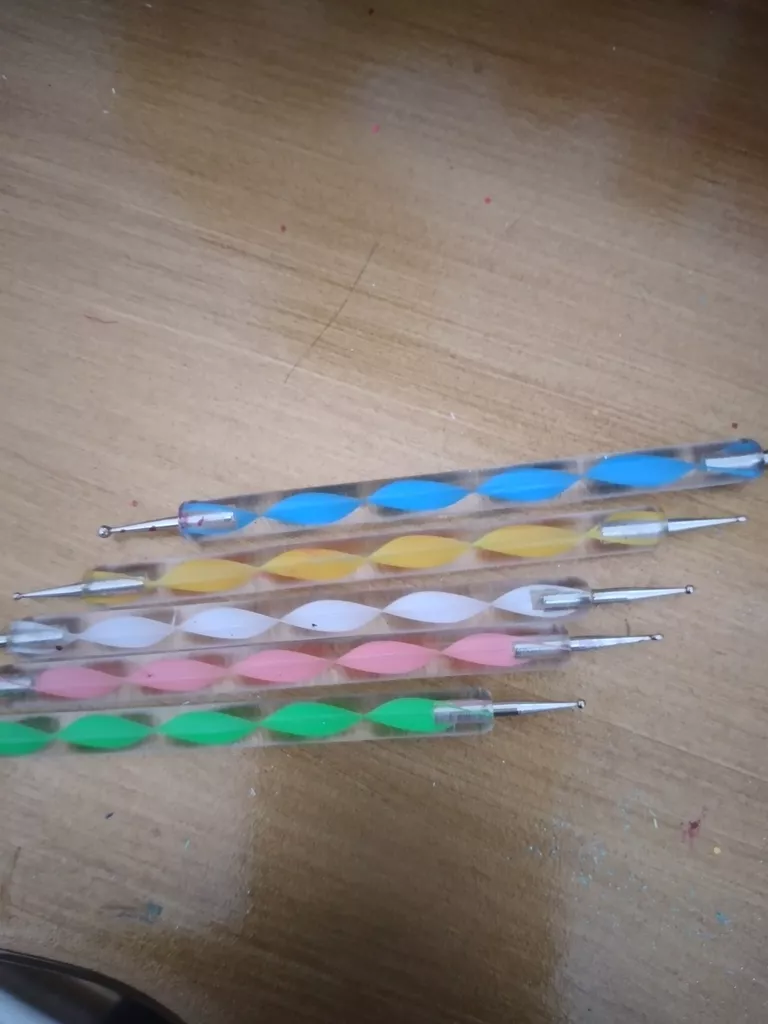 قلم طراحی ناخن مدل داتینگ مجموعه 5 عددی