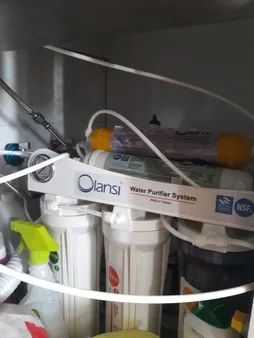 دستگاه تصفیه کننده آب اولانسی مدل REVERSE OSMOSIS - AT1400 به همراه فیلتر دستگاه تصفیه کننده آب بسته 4 عددی