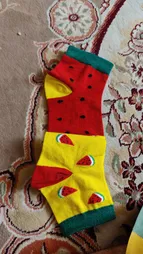 جوراب دخترانه طرح هندوانه