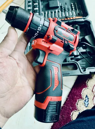 مجموعه 27 عددی دریل پیچ گوشتی چکشی شارژی باس مدل براشلس کد 1