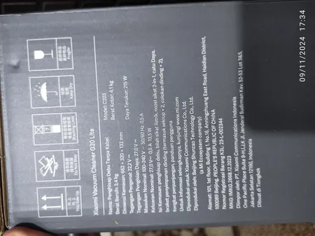 جاروبرقی شیائومی مدل Xiaomi Vacuum Cleaner G20 Lite