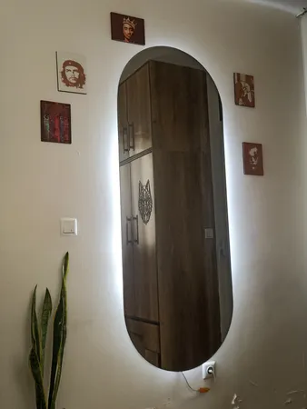 آینه مدل قدی هلالی بک لایت کد 170