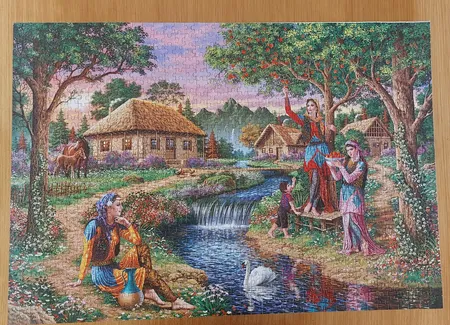 پازل 1000 تکه ایران طرح دهکده زیبا مدل AP-357