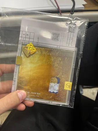 شمش طلا 18 عیار مدوپد مدل SG10111