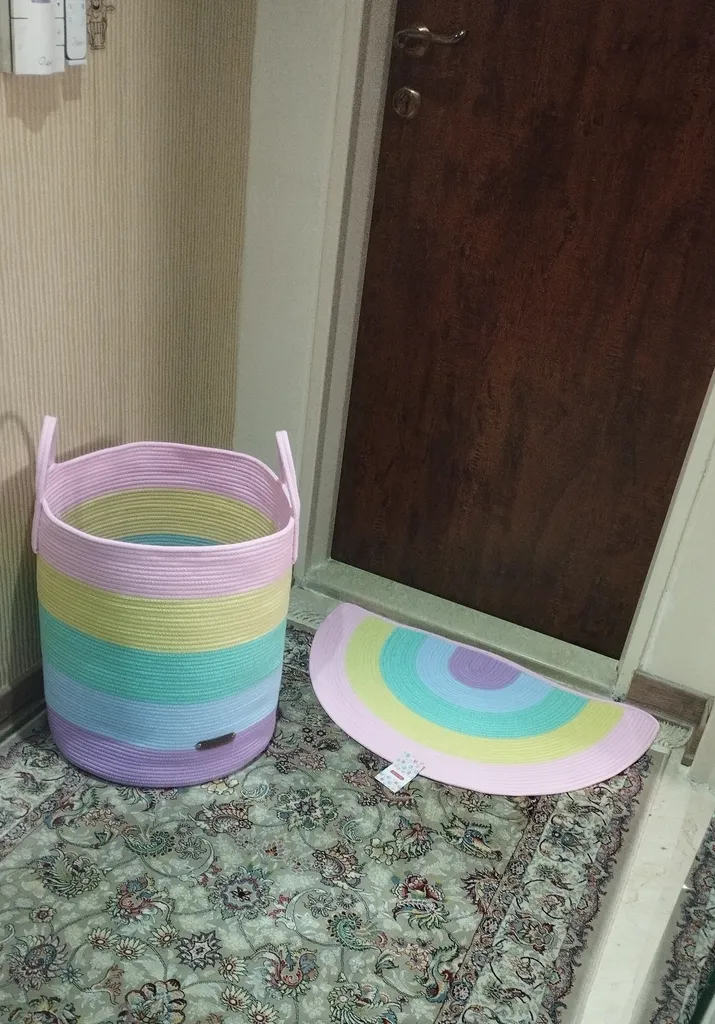 سبد رخت چرک لالیپاپ مدل رنگین