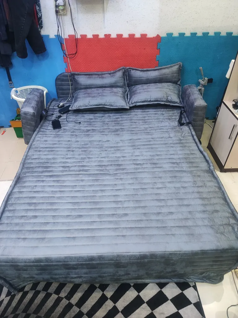 مبل تختخوابشو دو نفره دسته بلد مدل اطلس