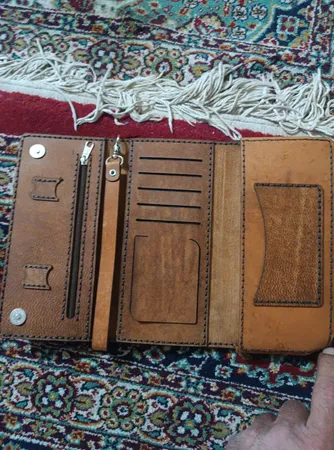 کیف پول مدل چرم طبیعی بزی MF-50