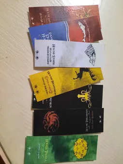 نشانگر کتاب بیگای استودیو مدل خاندان گیم آف ترونز بسته ی 7 عددی