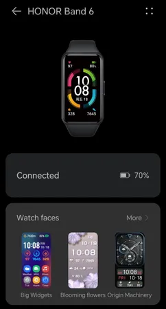 مچ بند هوشمند آنر مدل Band 6 NFC