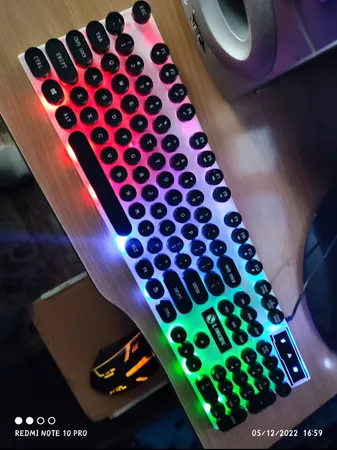 کیبورد و ماوس گیمینگ لایمید مدل GTX300NEW RGB سوئیچ ممبران، Full-Size، نور پردازی LED RGB