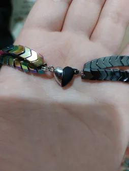 دستبند مدل مگنت لاو مجموعه 2 عددی