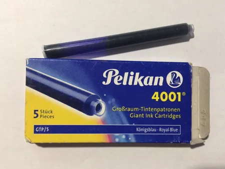 جوهر خودنویس پلیکان مدل 4001  بسته 5 عددی