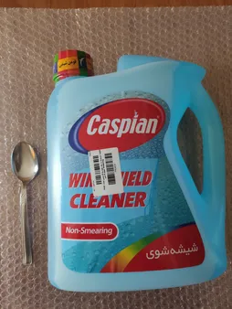 محلول شیشه‌شوی خودرو کاسپین مدل Non-Smearing حجم 4 لیتر
