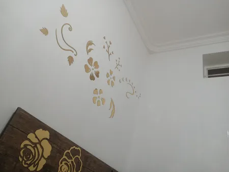 آینه دکوپدیده مدل Flower1001