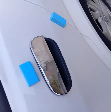 قاب روی دستگیره خودرو مدل استیل مناسب برای ساینا مجموعه 4 عددی