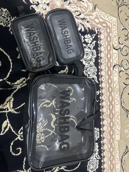 کیف لوازم آرایش و گریم زنانه کد 0064 مجموعه 3 عددی