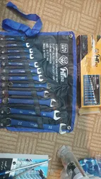 آچار یکسر تخت و یکسر رینگی اچ تی مدل SD120 مجموعه 12 عددی