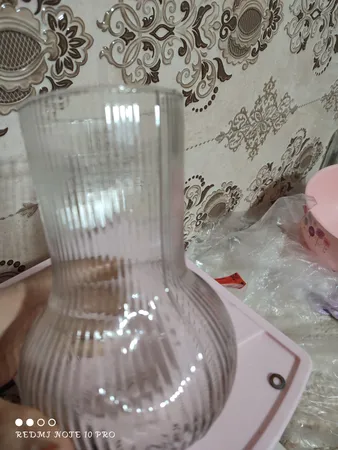 گلدان دکوری مدل شیشه ای دنیز