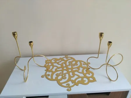 شمعدان طرح پیچ مدرن کد 007