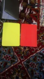 کارت داوری فوتبال طرح FIFA